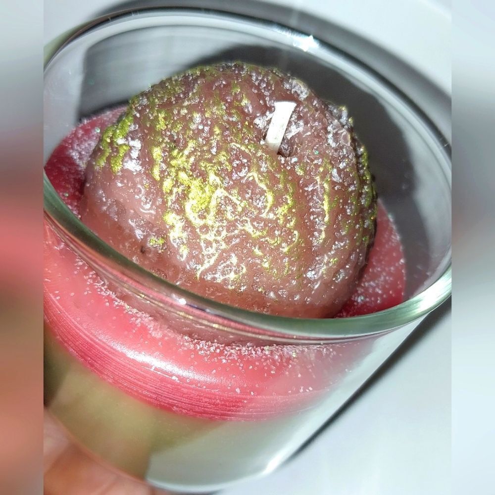 Hand crafted Mixed Berry Gelato ice cream dessert candle